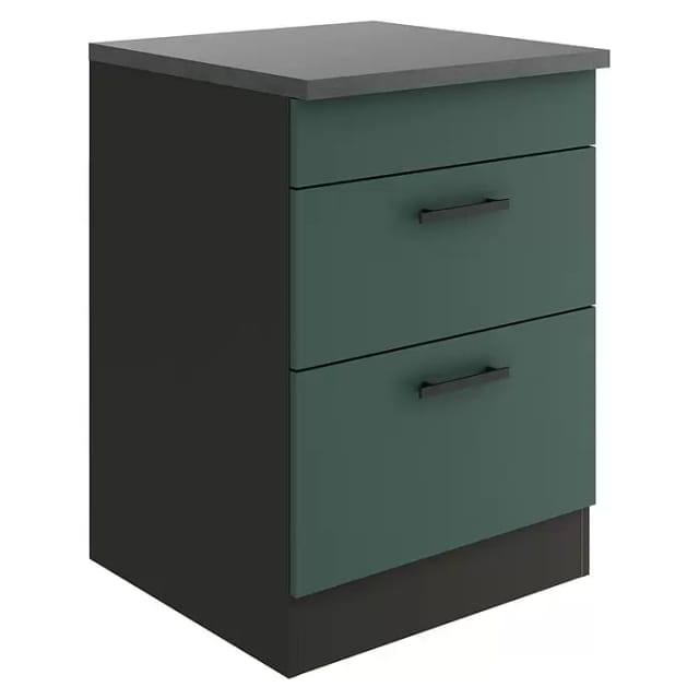 OPTIFIT Verona405 Küchen-Unterschrank 60 cm Steingrün