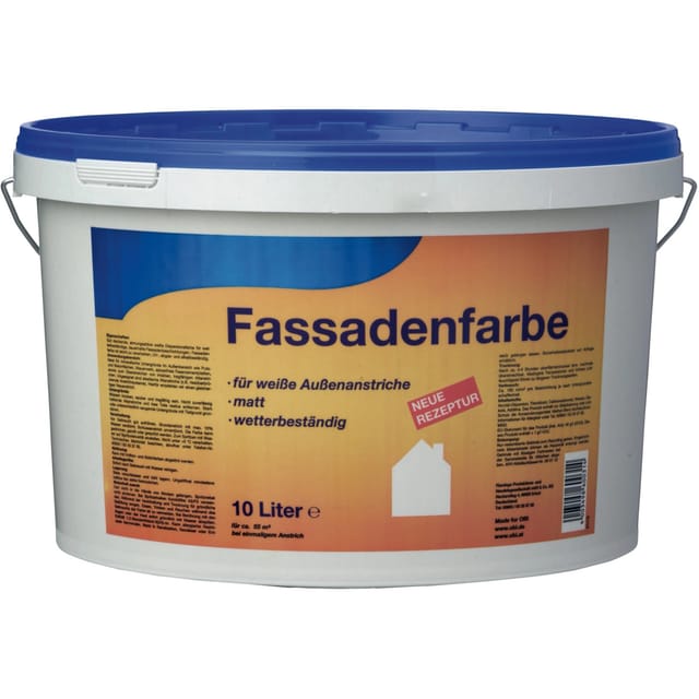 Fassadenfarbe Weiß matt 10 ,