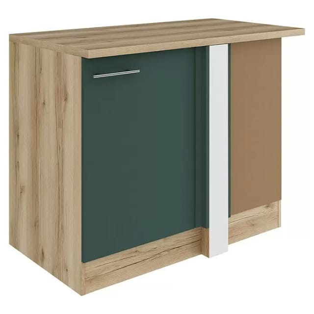 OPTIFIT Savona405 Küchen-Eck-Unterschrank 110 cm Steingrün