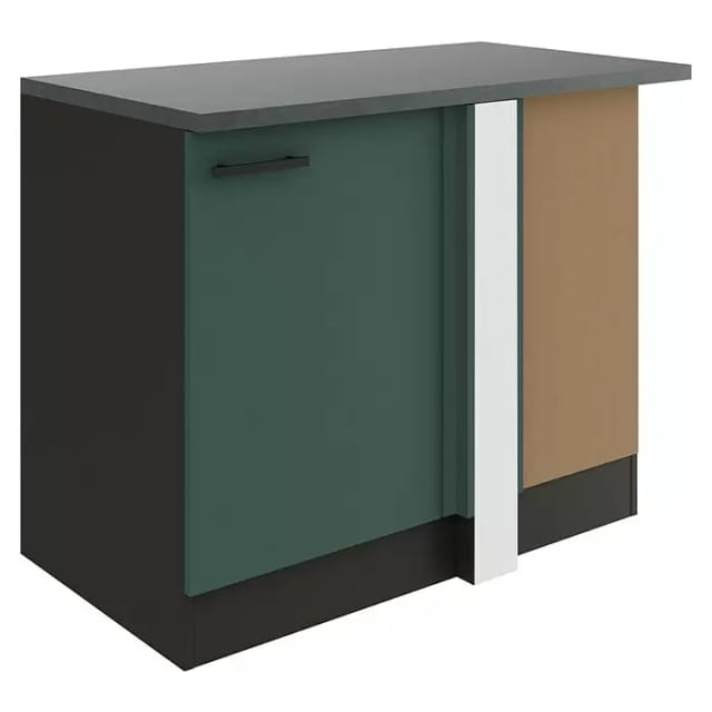 OPTIFIT Verona405 Küchen-Eck-Unterschrank 110 cm Steingrün