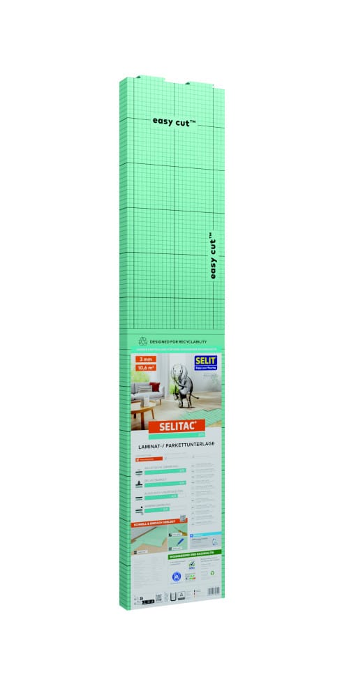 Selitac® Trittschalldämmung für Parkett und Laminat 3 mm 10,63 m²