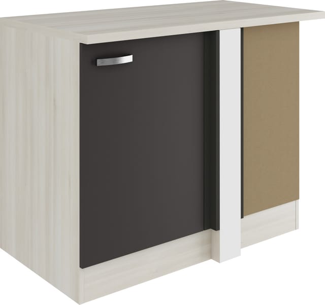OPTIFIT Faro220 Küchen-Eck-Unterschrank 110 cm Anthrazit