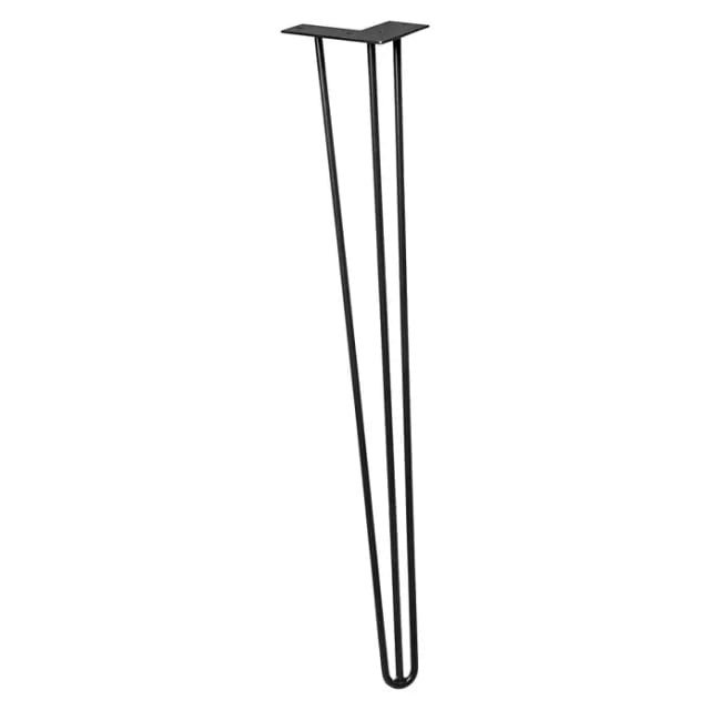 Wagner Möbelbein Hairpin Länge 710 mm Schwarz-Matt
