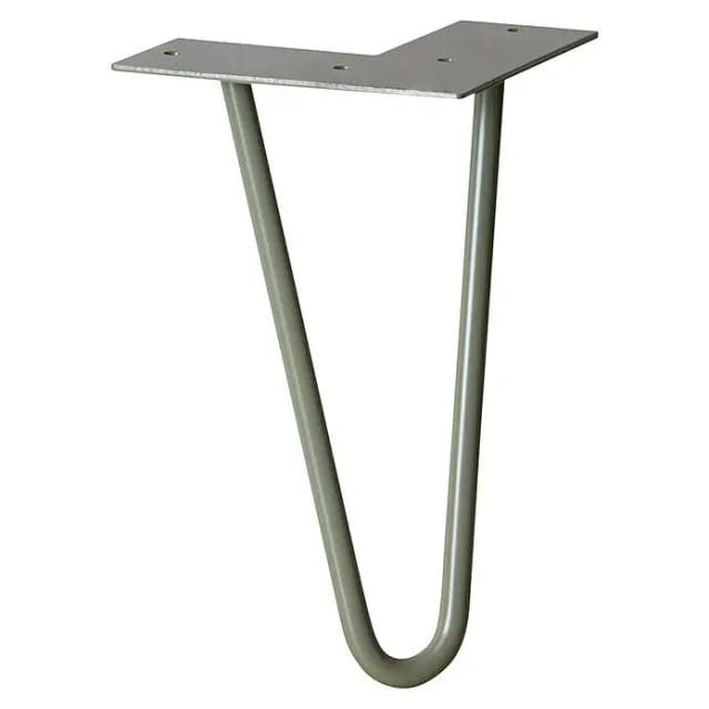 Wagner Möbelbein Hairpin Länge 200 mm Moss Grey