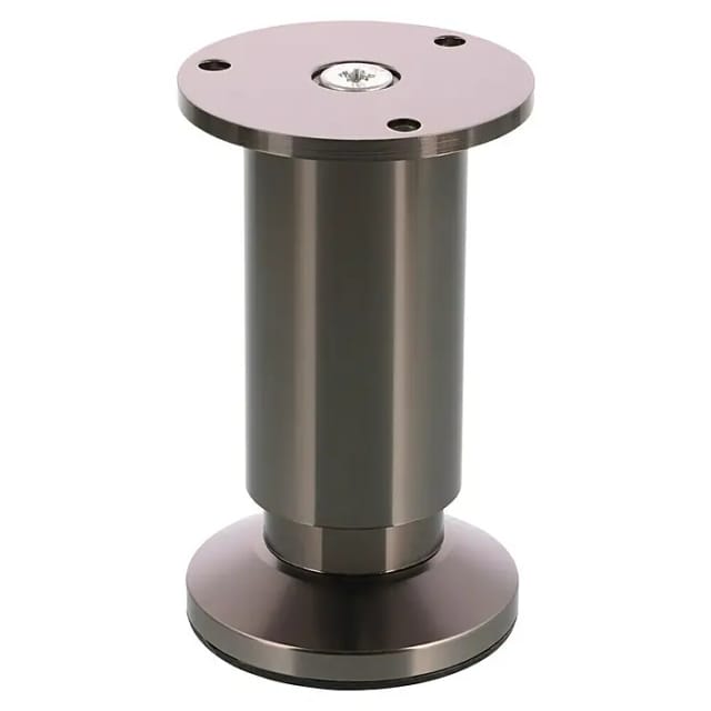 Wagner Möbelfuß Ø 3 cm Länge 10 cm - 11,5 cm Edelstahl-Optik