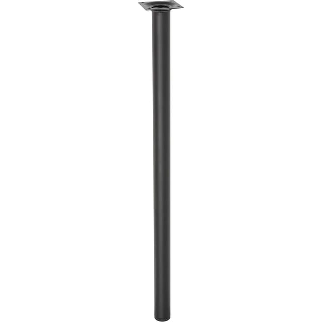 Wagner Möbelbein Telescope Ø 3 cm Justierbar 60 cm - 90 cm Schwarz-Matt
