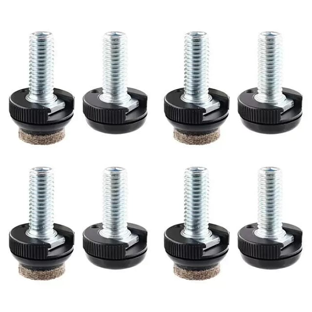 Wagner Verstellfuß Justus Slim QuickClick inkl. Gleiteinsätzen 4er Set 2,7 cm