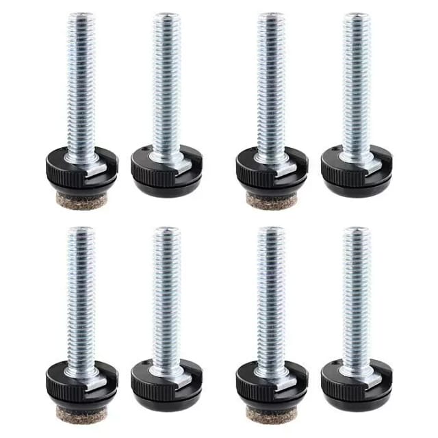 Wagner Verstellfuß Justus Slim QuickClick inkl. Gleiteinsätzen 4er Set 4,7 cm