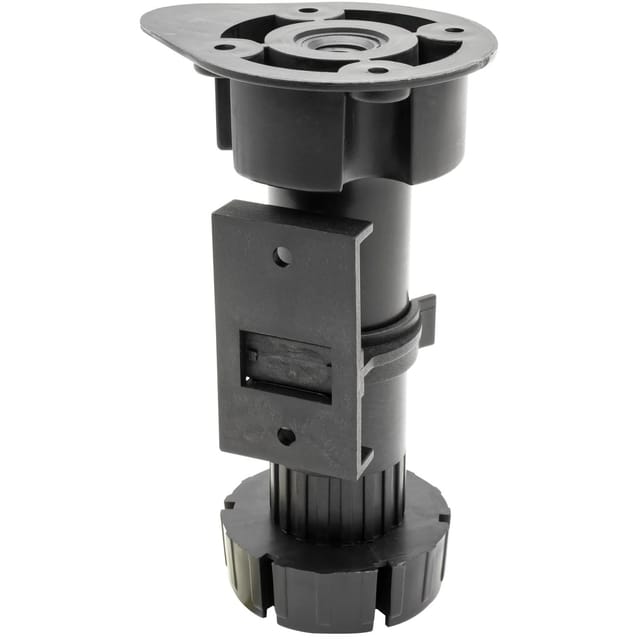 Wagner Sockelverstellfuß Justierbar L 115-185 mm Schwarz 4 Stück