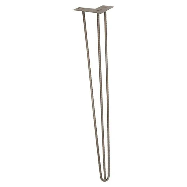 Wagner Möbelbein Hairpin Design 71 cm Eisen Matt