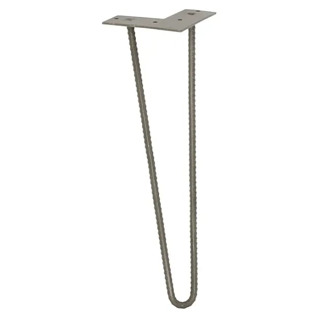 Wagner Möbelbein Hairpin Design 40 cm Eisen Matt