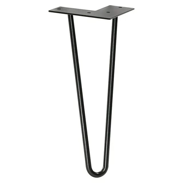 Wagner Möbelbein Hairpin L 300 mm Black Matt