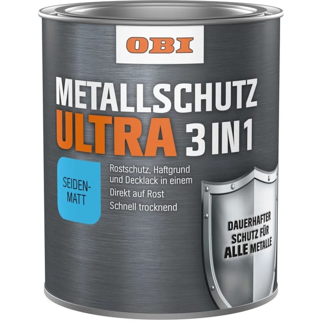 OBI Metallschutzlack Ultra Seidenmatt Anthrazitgrau 750 ml