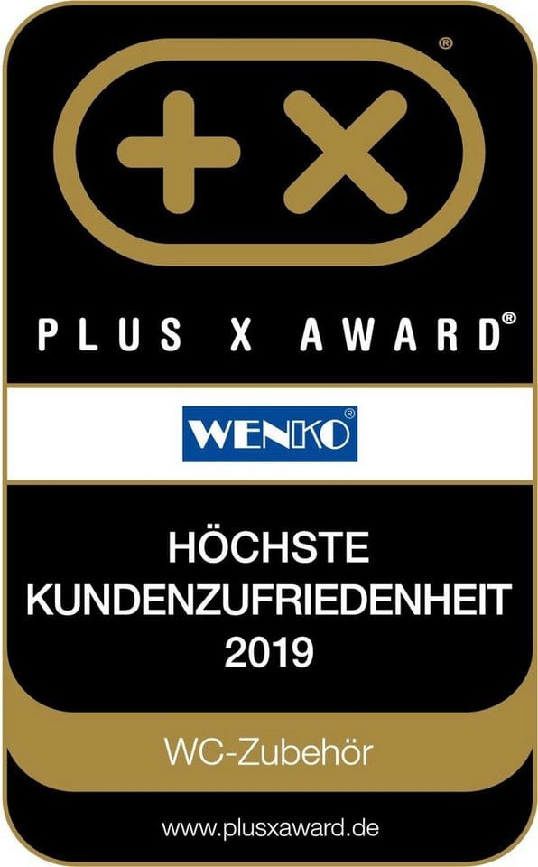 Wenko WC-Bürstengarnitur Badi Keramik Weiß