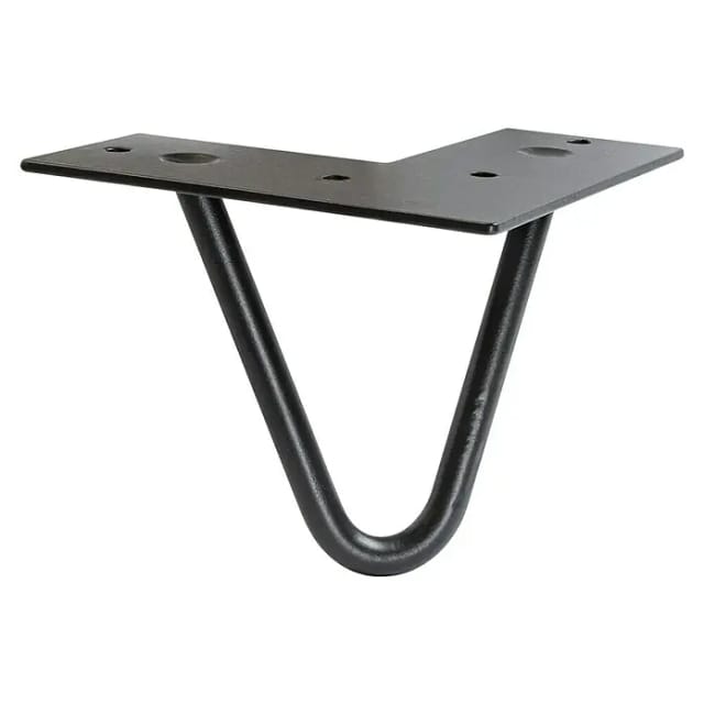 Wagner Möbelbein Hairpin L 100 mm Black Matt