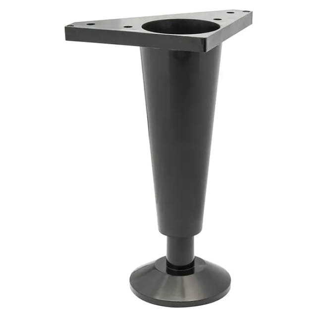 Wagner Möbelfuß Konisch Justierbar inkl. Softgleiter QuickClick 15,2 cm Schwarz