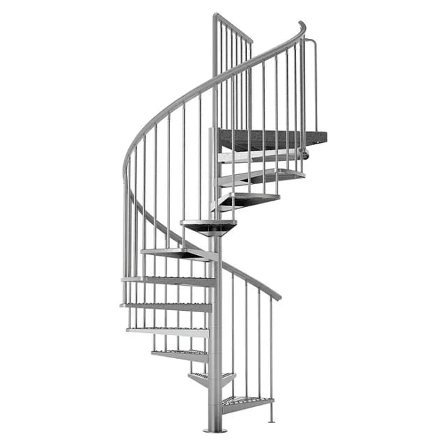 DOLLE Außenspindeltreppe Gardenspin mit Metallstufen Ø 125 cm Höhe bis 282