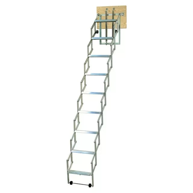 Dolle Scherentreppe Alufix mit Stirnbrett 9 Stufen