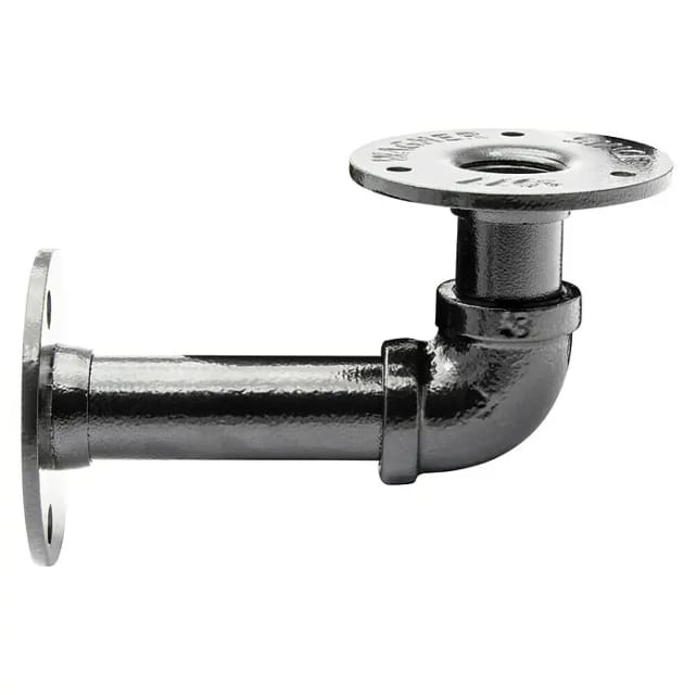Wagner Regalträger Industrial Pipe Ø 3,25 cm x 12 cm Schwarz