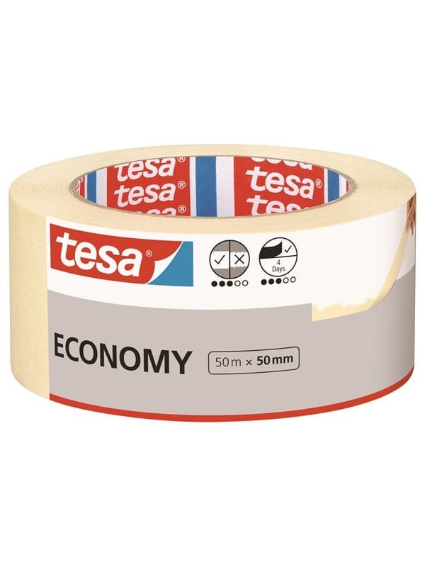 Tesa Maler-Krepp Economy 50 m x 50 mm