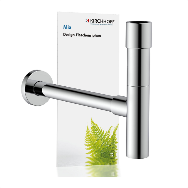 Kirchhoff Flaschensiphon DS-2WK 41,9 mm (1 1/4 Zoll) x 32 mm Chrom