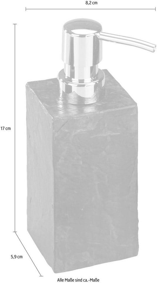 Wenko Seifenspender Slate Rock Polyresin