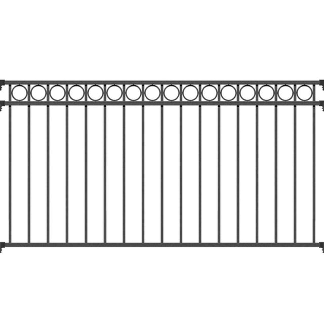 Metallzaun Zaunfeld Circle Anthrazit 100 cm x 200 cm