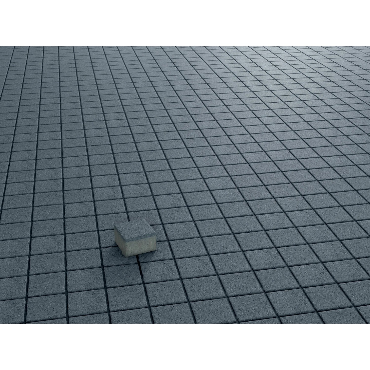 Quadrat-Pflaster Beton Anthrazit gewaschen 10 cm x 10 cm x 6 cm