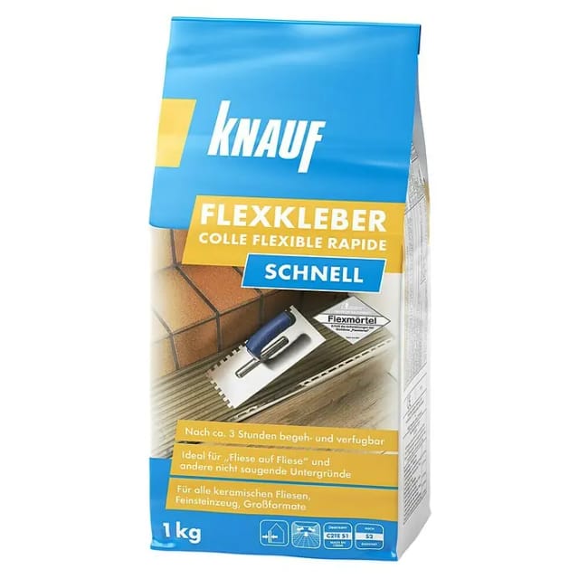 Knauf Flexkleber Schnell Grau 1 kg