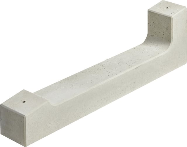 Kann Solarmodulhalter aus Beton Grau 80 cm x 11,3-25,4 cm x 12 cm