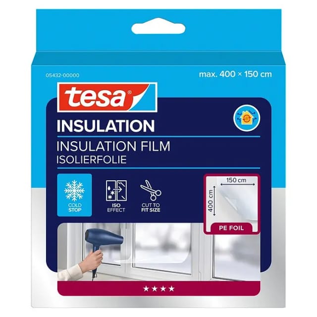 Tesamoll Thermo Cover Fensterisolierfolie 4 m