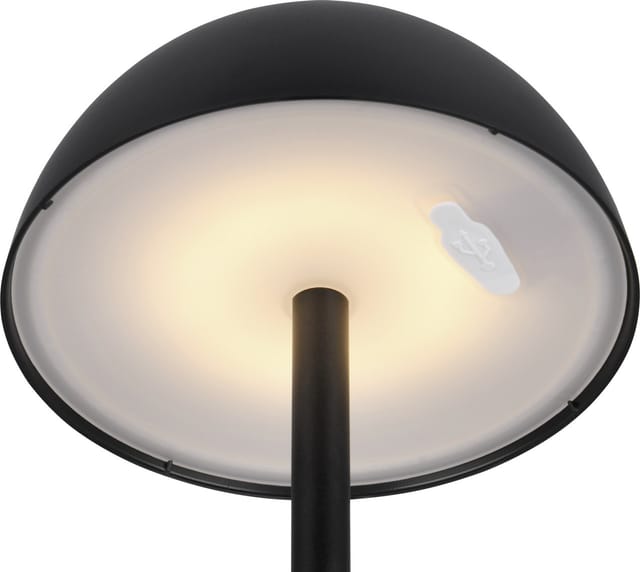 Reality LED-Tischleuchte Ricardo Schwarz Matt Ø 13,5 cm