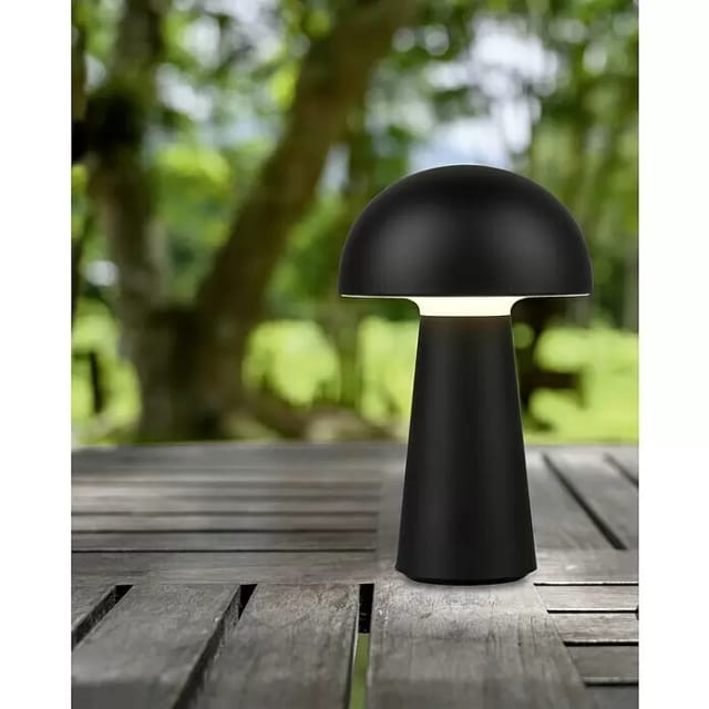 Reality LED-Tischleuchte Lennon Schwarz Ø 13,6 cm