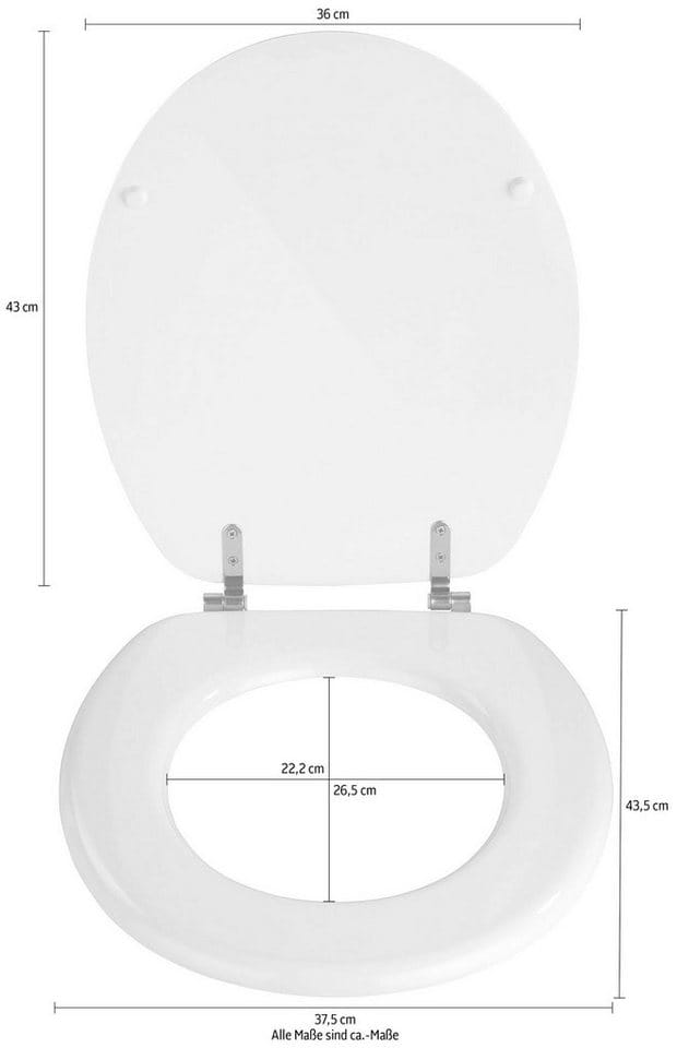 Wenko WC-Sitz Valencia Weiß