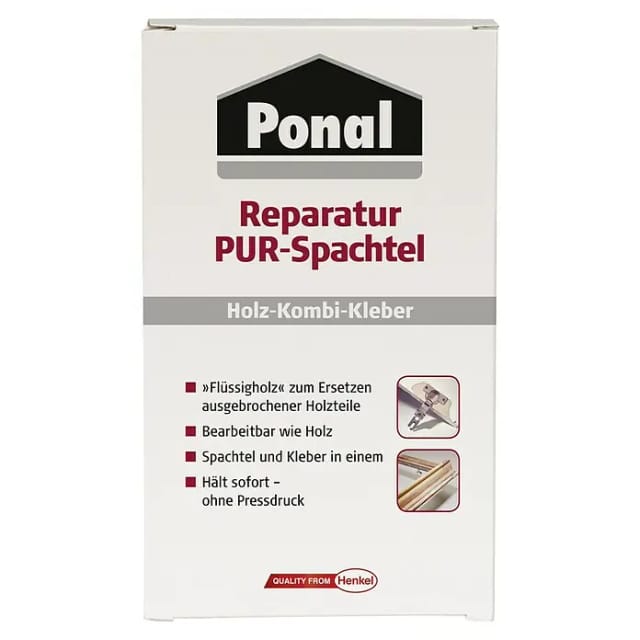Ponal Reparatur Pur-Spachtel Holzspachtelmasse 177 g Beige / Holzfarben