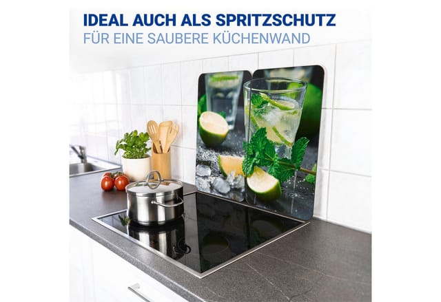 Wenko Herdabdeckplatten Universal Mojito 2er Set Mehrfarbig