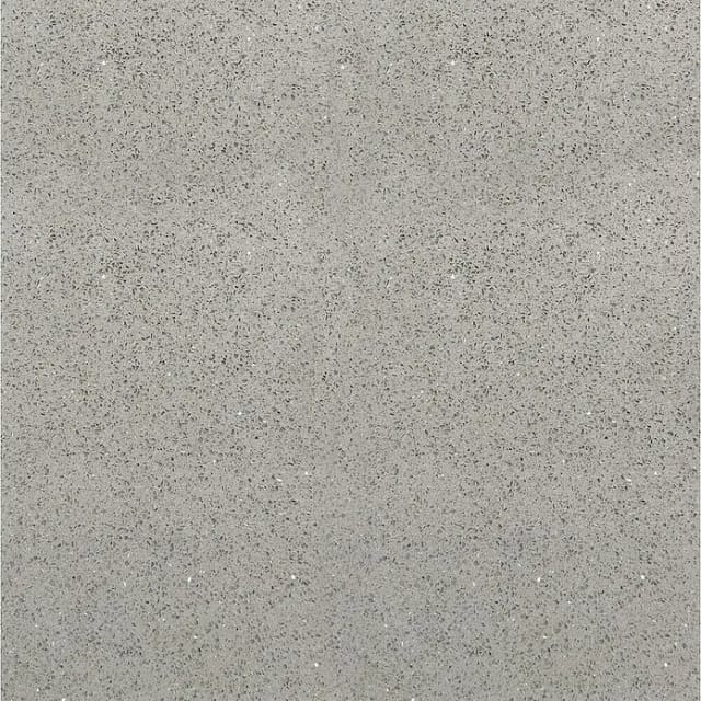 Bodenfliese Quarzkomposit Grau Glänzend Rektifizierung 60 cm x 60 cm