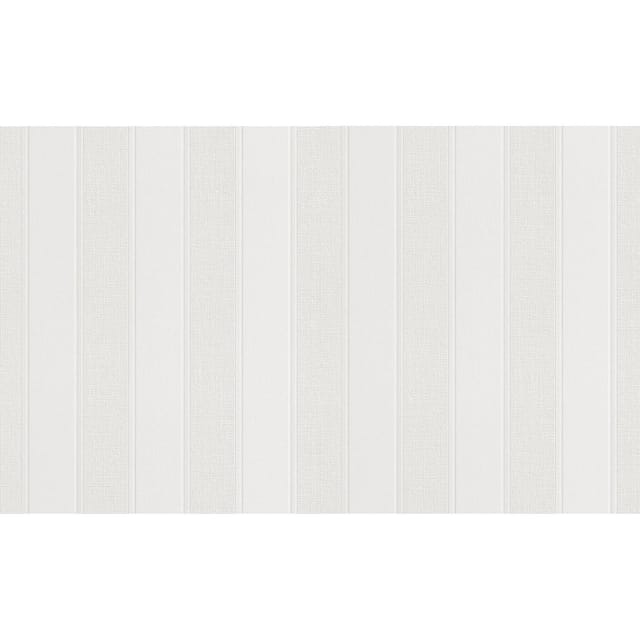 Rasch Vliestapete Wallton 141818 Streifen Weiß 25 m x 1,06 m
