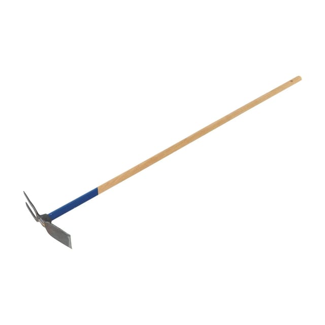 LUX-TOOLS Gartendoppelhacke geschmiedet mit Eschenstiel 135 cm
