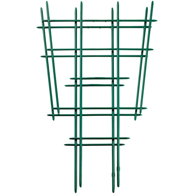 Blumengitter gerade 44 cm Grün 2 Stück