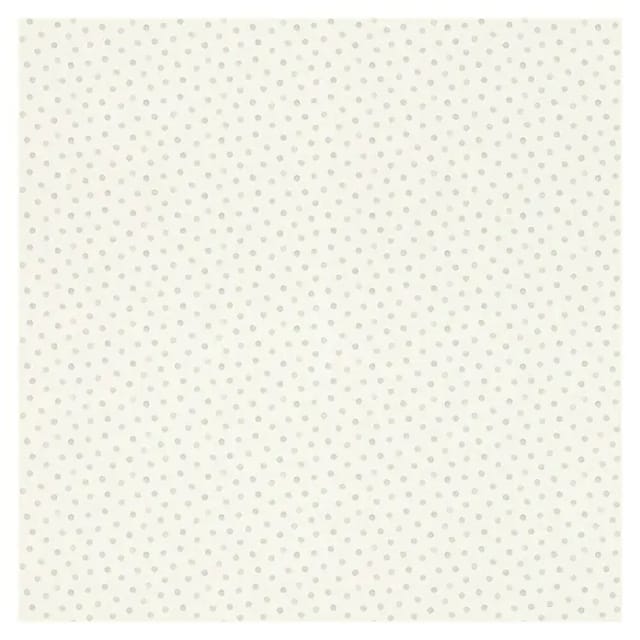 Rasch Vliestapete Bambino XIX 253030 Punkte Weiß-Grau 10,05 m x 0,53 m