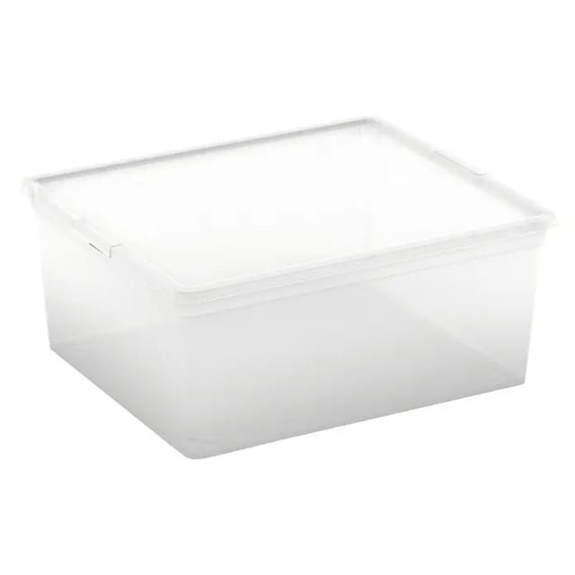 Aufbewahrungsbox C M mit Deckel Transparent