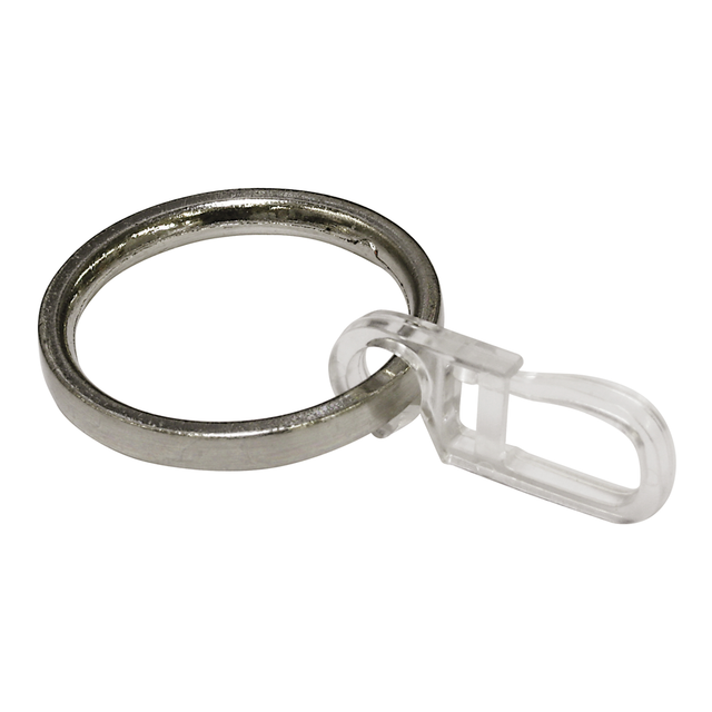 Gardinia Ring Edelstahloptik für Stilgarnitur Vancouver 6-er Pack
