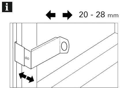 Gardinia Adapter für Spannvitrage Weiß 2-er Pack