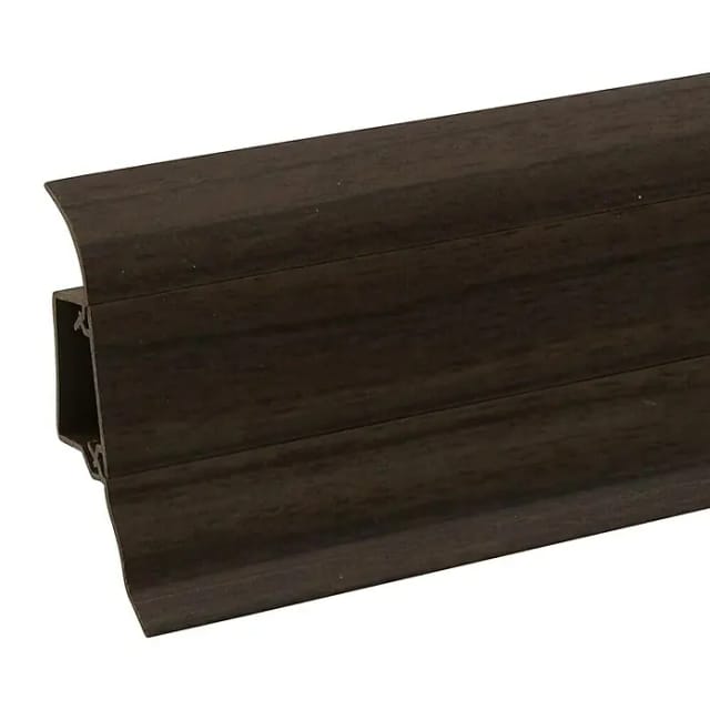 Kunststoffsockelleiste Classic 50 Akazie Dunkel 25 mm x 50 mm Länge 2500 mm