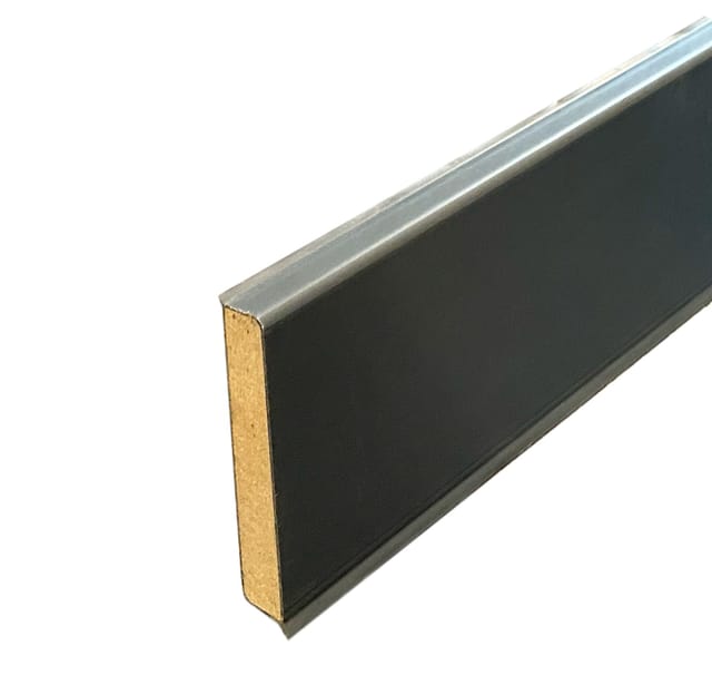 Sockelleiste Cubu flex,ife 60 Anthrazit 13 mm x 60 mm Länge 2500 mm
