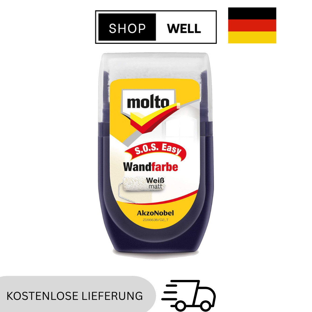 Molto Wandfarbe S.O.S. Easy 30 ml Weiß-Matt