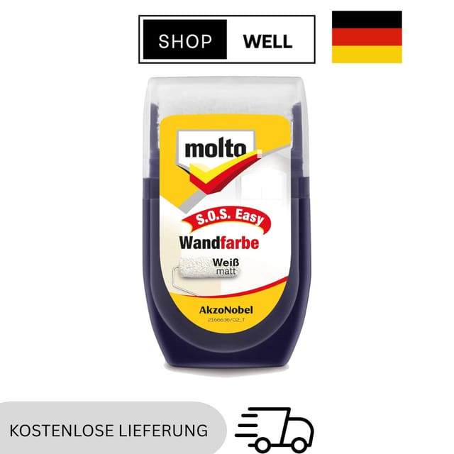 Molto Wandfarbe S.O.S. Easy 30 ml Weiß-Matt