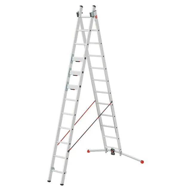 Hailo Alu-Mehrzweckleiter S110 Pro 339 cm x 149 cm x 219 cm Aluminium