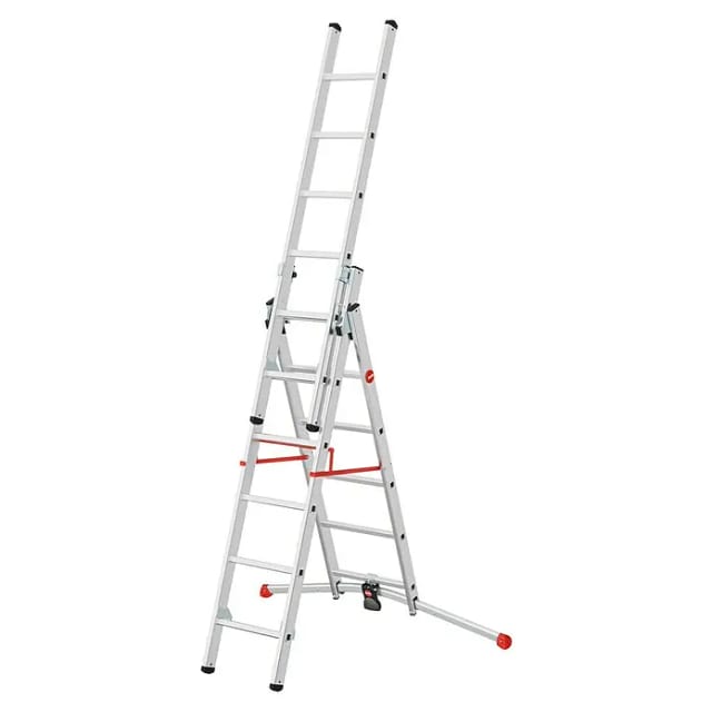 Hailo Alu-Kombileiter S100 Profi Lot 287 cm x 122 cm x 118 cm Aluminium